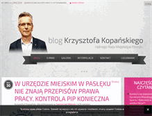 Tablet Screenshot of krzysztofkopanski.pl